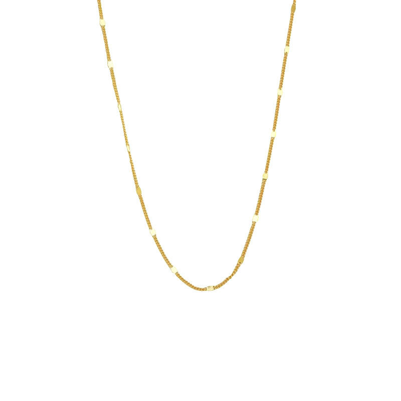 Ladies necklace with elegant link design and sparkling accents Nin Boutique