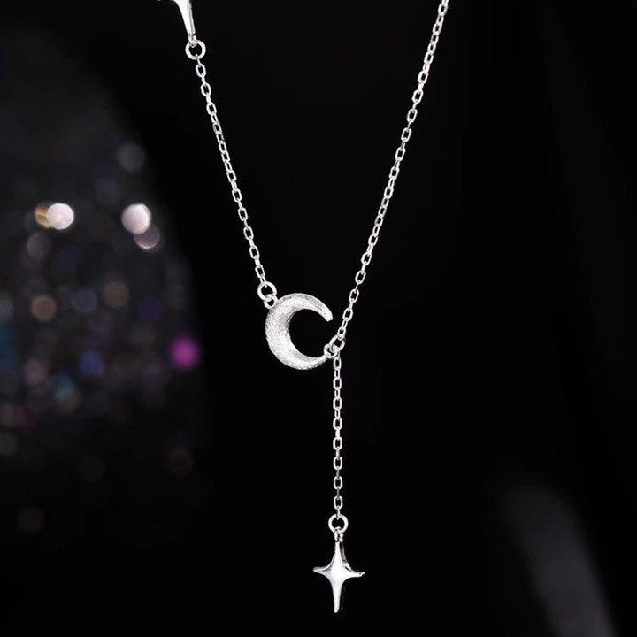 Women's Necklace with Attractive Moon and Star Pendant Nin Boutique