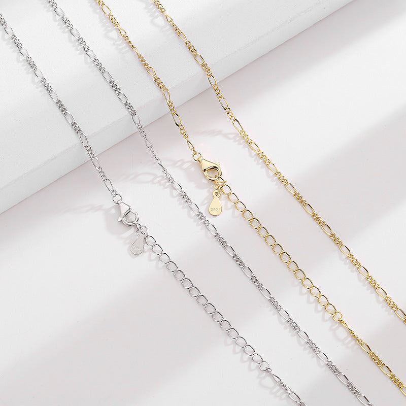 Ladies fine gold necklace with stylish link design Nin Boutique