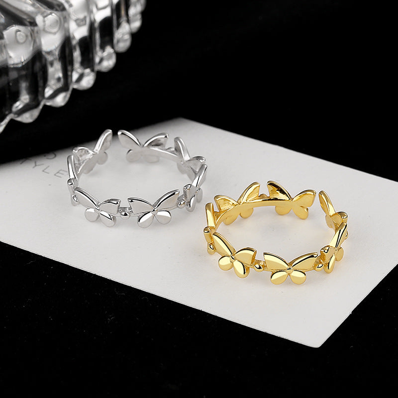 Women's ring with intricate butterfly design made of high-quality stainless steel Nin Boutique