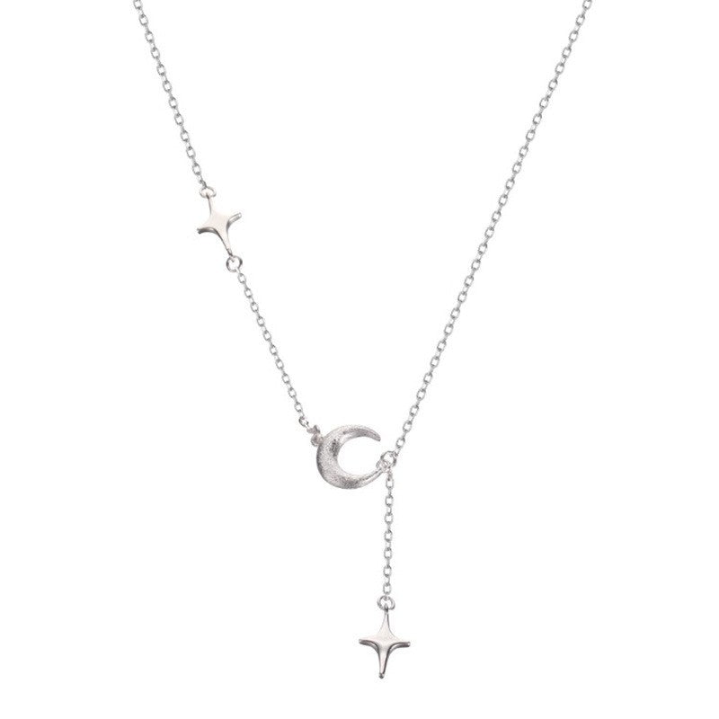 Women's Necklace with Attractive Moon and Star Pendant Nin Boutique