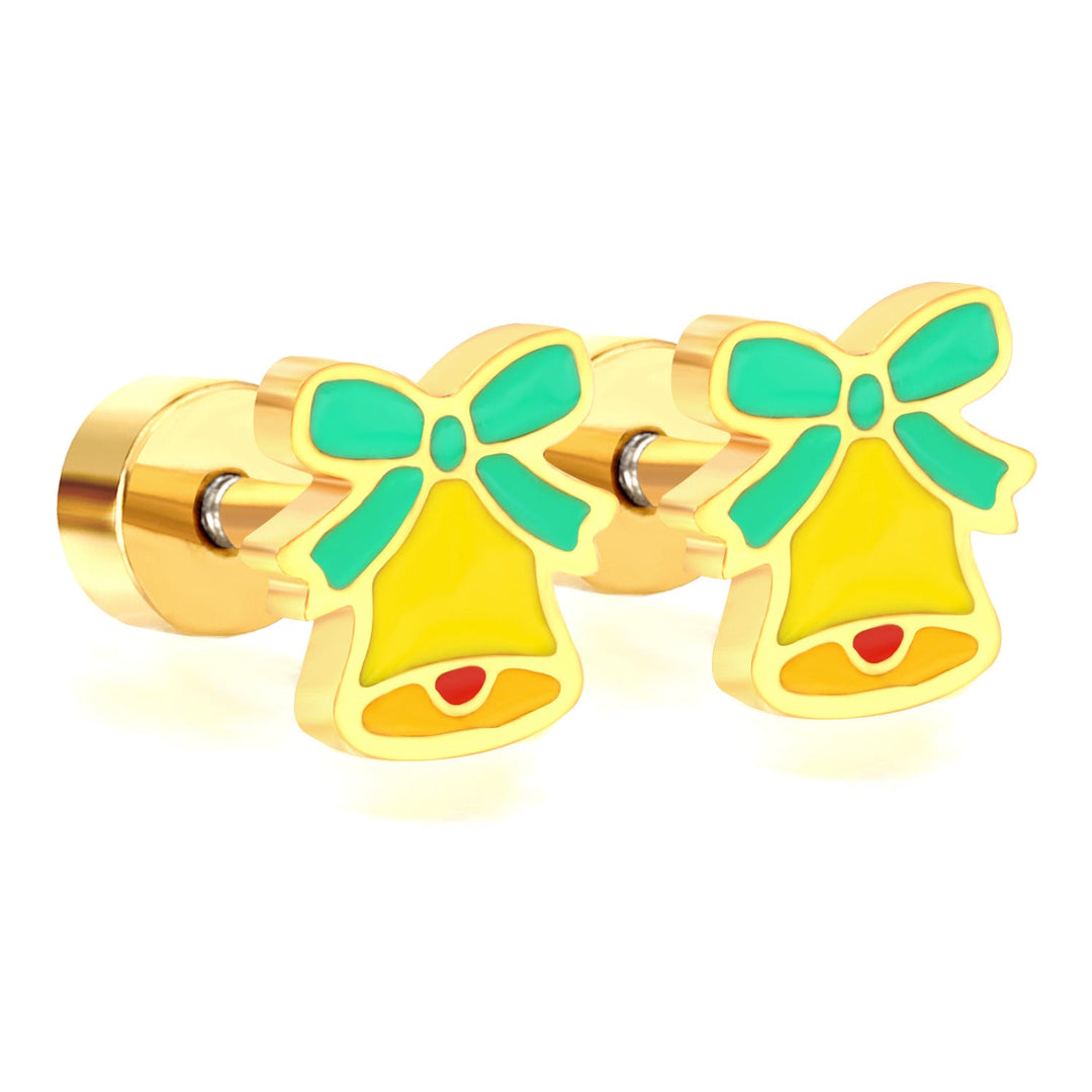 Women's earrings with embellished bell pendant Nin Boutique