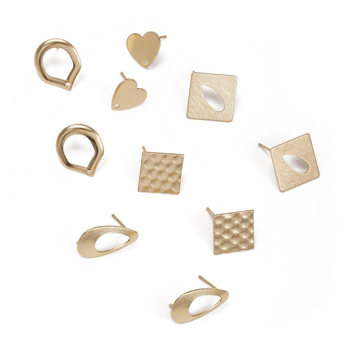 Ladies' earrings in modern sculptural design Nin Boutique