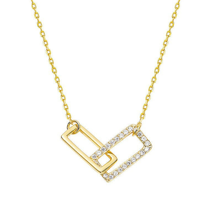 Women's necklace with modern, geometric pendants Nin Boutique