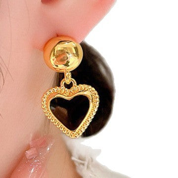 Women’s earrings with elegant heart pendant Nin Boutique