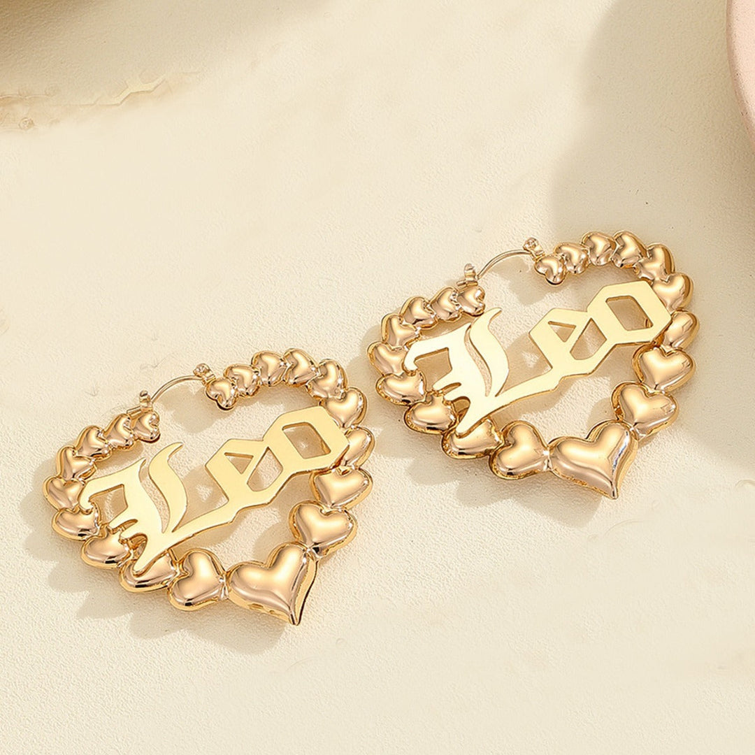 Women’s earrings with unique heart design and astrological element Nin Boutique
