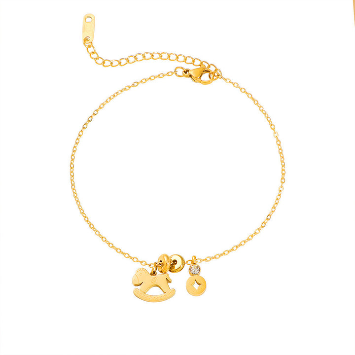 Women's fashion anklet with playful charms Nin Boutique
