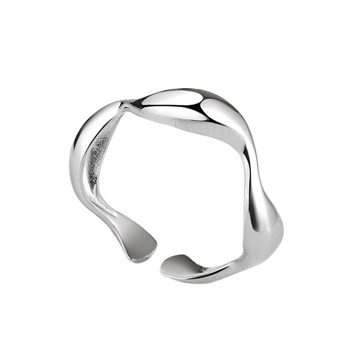 Women's Open, Sculptural Ring made of High-Quality Stainless Steel Nin Boutique