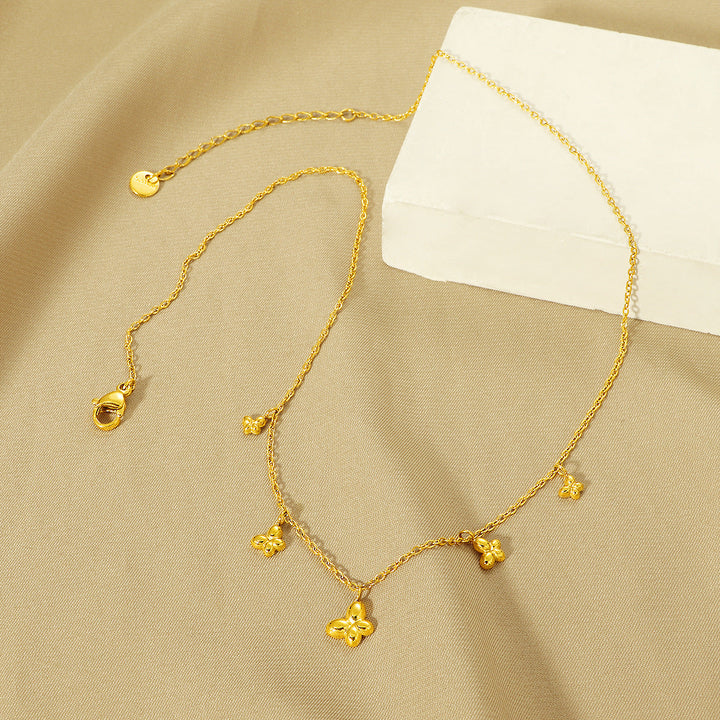 Women Flower Charm Ankle Bracelet Nin Boutique
