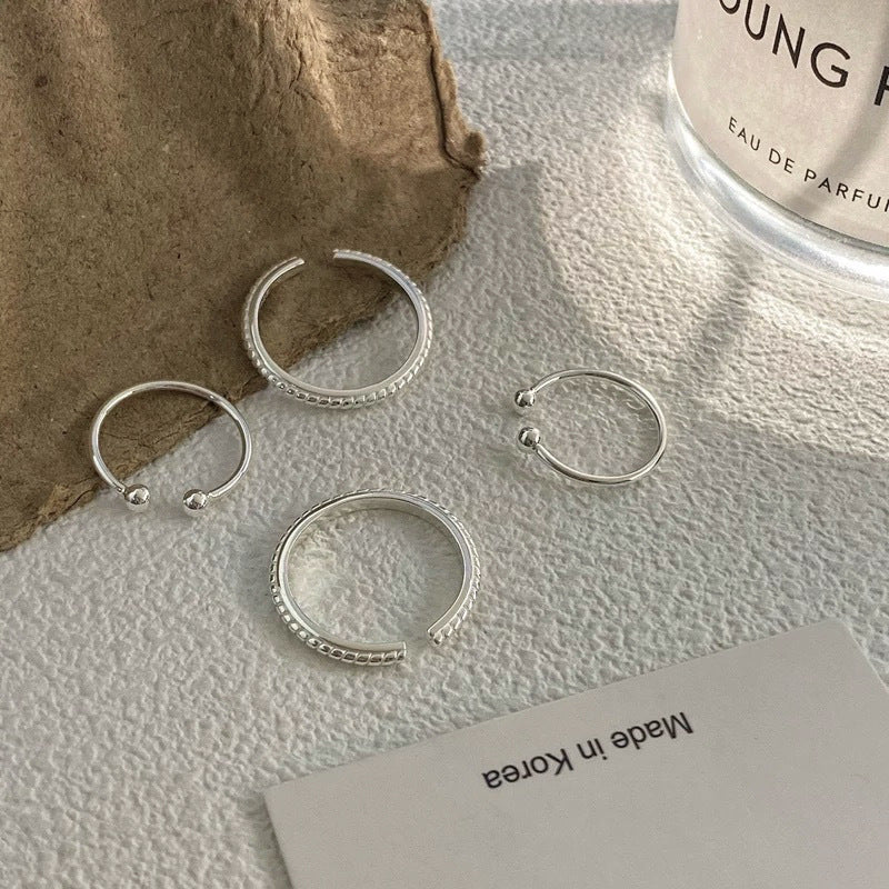 Women's adjustable ring with minimalist ball detail Nin Boutique