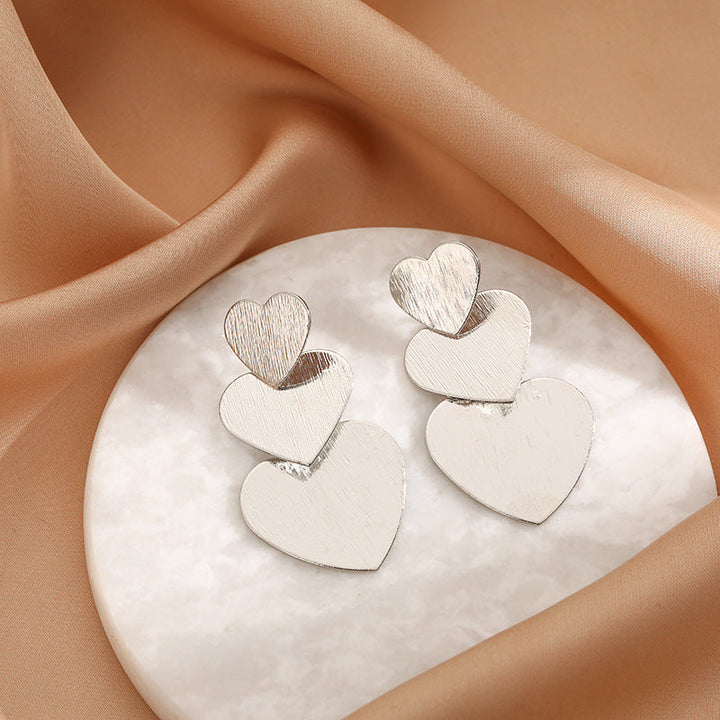 Women's heart earrings Nin Boutique