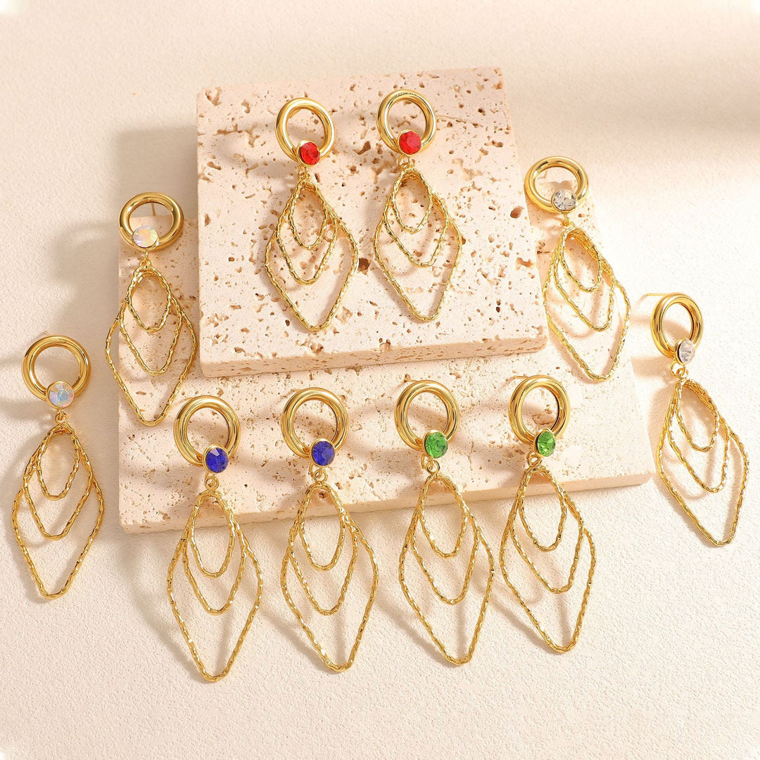 Women's earrings with elegant, shimmering design Nin Boutique