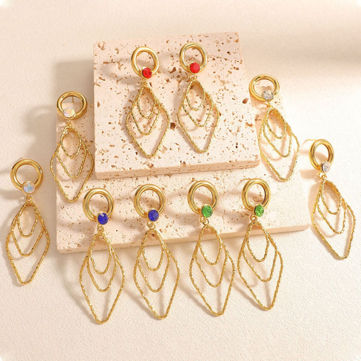Women's earrings with elegant, shimmering design Nin Boutique