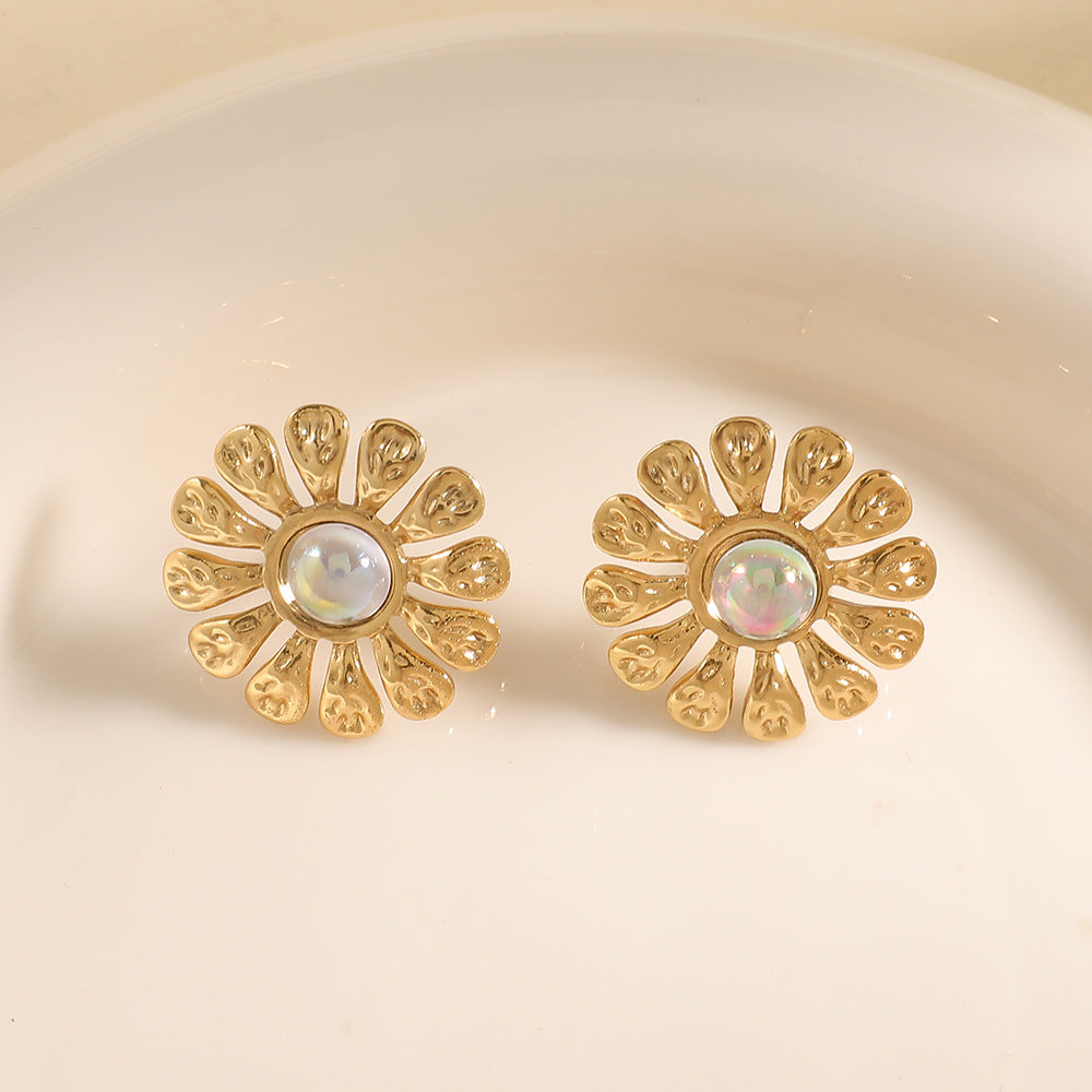 Women's earrings in elegant orchid design Nin Boutique