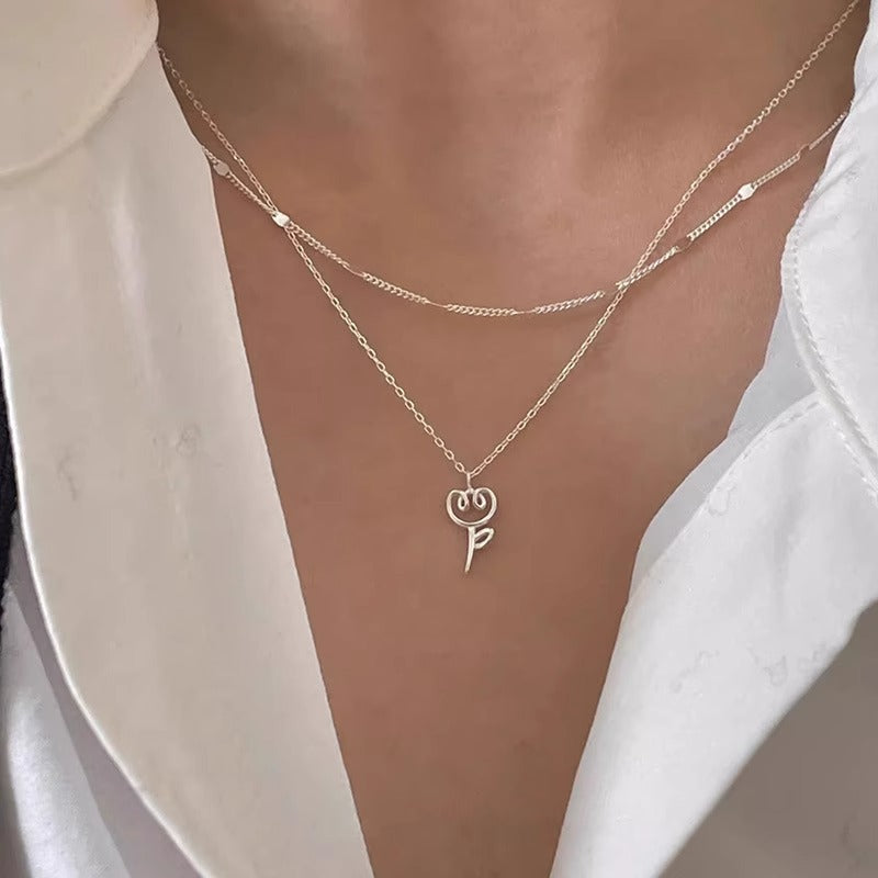 Women's Necklace with Creative Plant Motif Nin Boutique