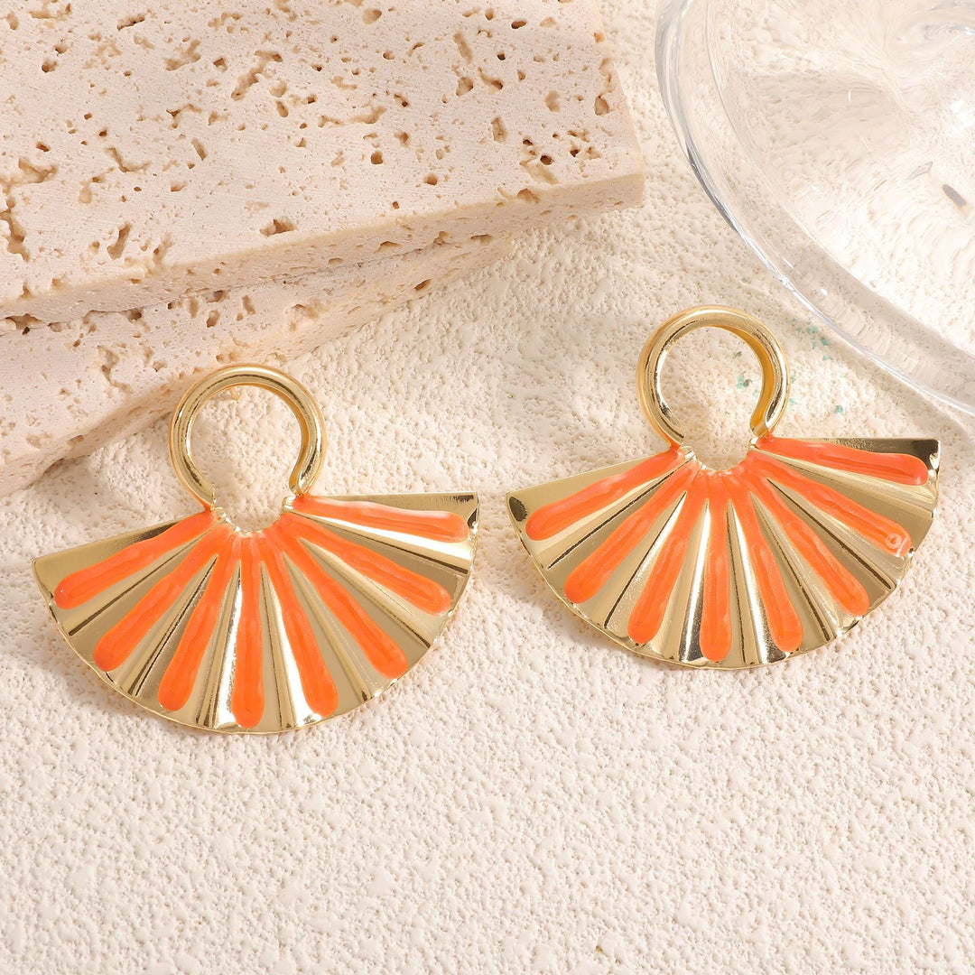 Ladies earrings in elegant fan design Nin Boutique