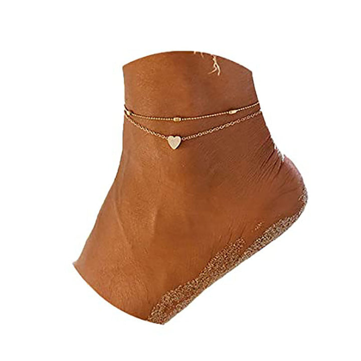 Women's ankle bracelet with heart pendant and delicate design Nin Boutique