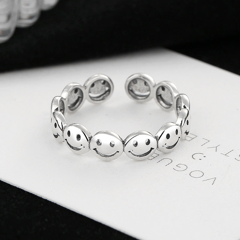Ladies Ring with cheerful smiley motifs Nin Boutique