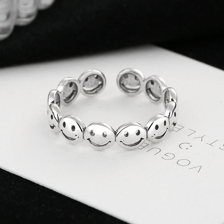 Ladies Ring with cheerful smiley motifs Nin Boutique