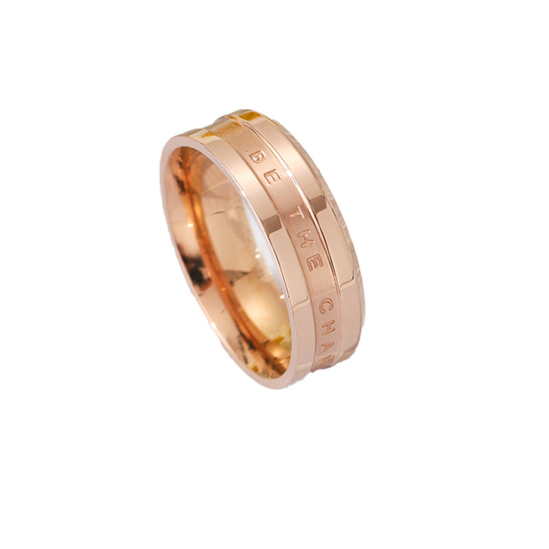 Women’s ring with engraved message and elegant design Nin Boutique
