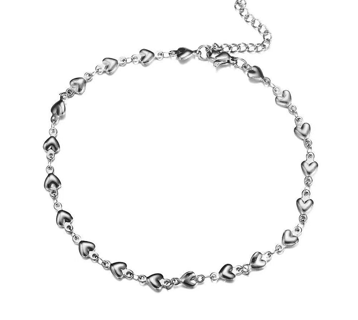 Ladies Heart-Shaped Charm Anklet Nin Boutique