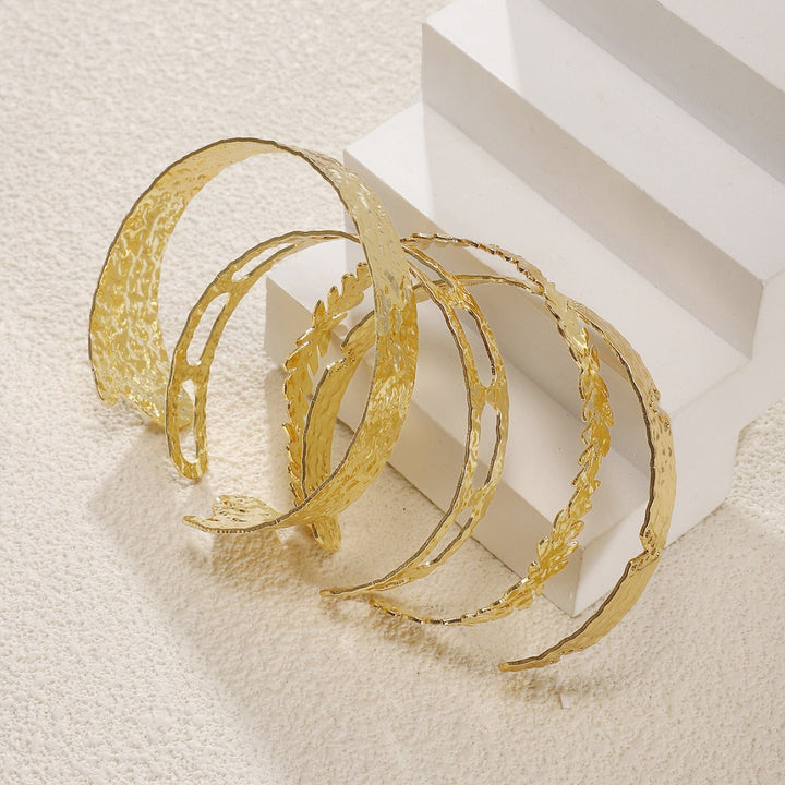 Ladies Open Bangle with Elegant Floral Pattern Nin Boutique