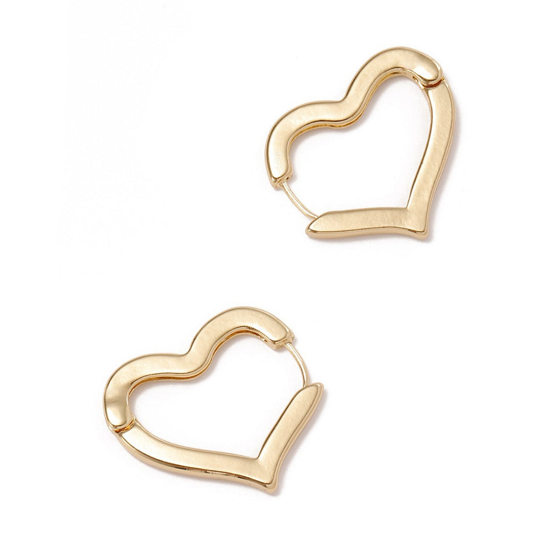 Ladies earrings in modern heart design Nin Boutique