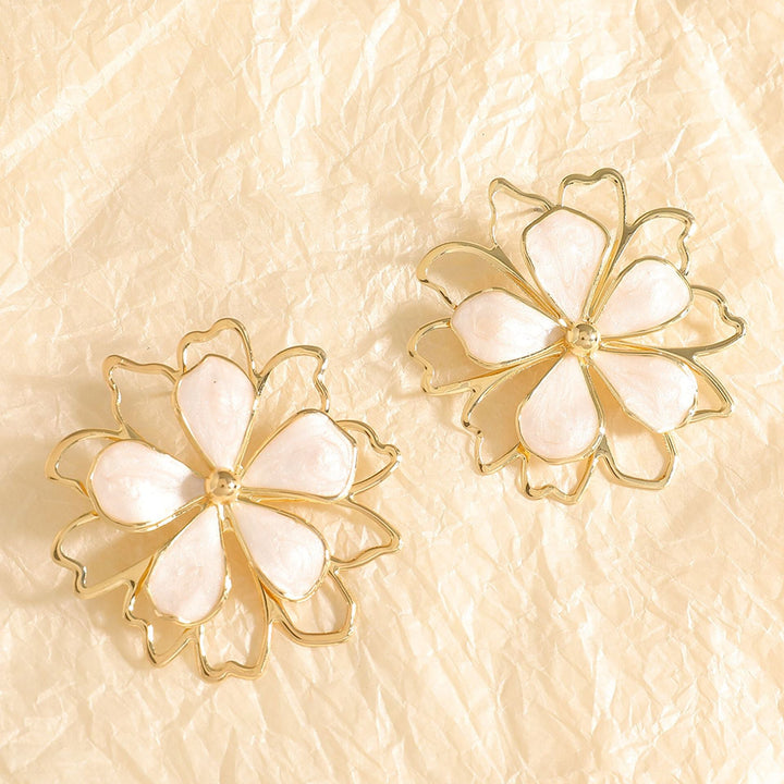 Ladies Earrings with intricate floral motif Nin Boutique