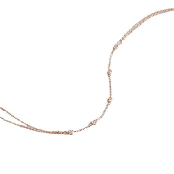Ladies anklet with sparkling zirconia accents Nin Boutique