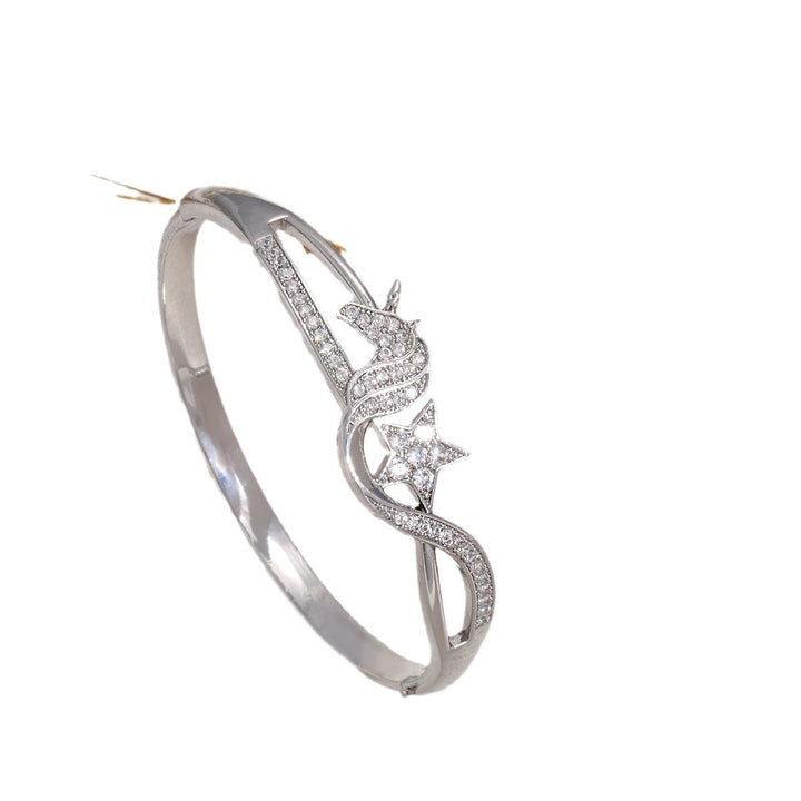 Ladies' bracelet with elegant infinity pattern and sparkling zirconia Nin Boutique