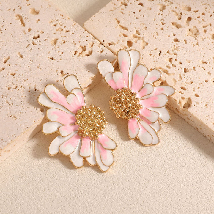 Women’s earrings in floral, artistic design Nin Boutique