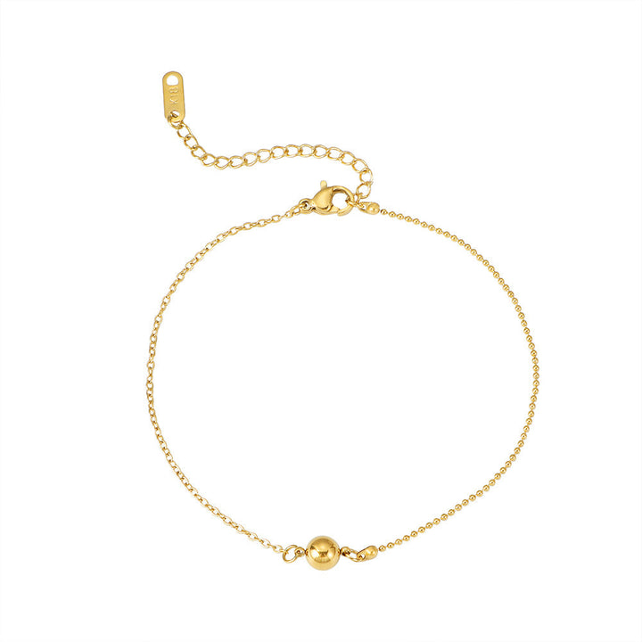 Women's filigree ankle bracelet with elegant pearl pendant Nin Boutique