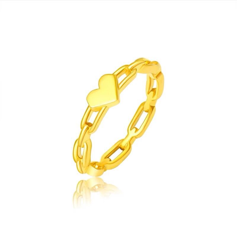 Ladies delicate ring design with heart motifs Nin Boutique
