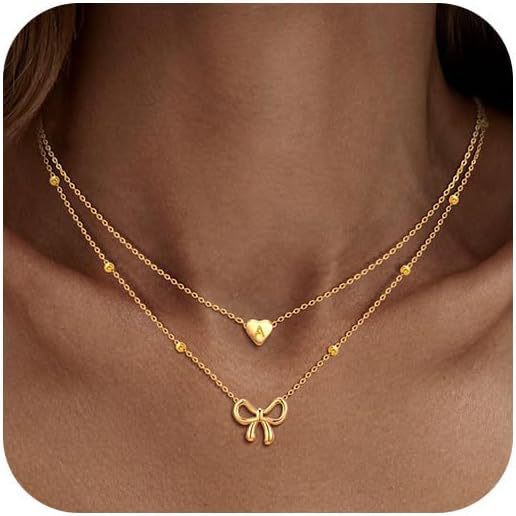 Women’s necklace with double layered design and charming pendants Nin Boutique