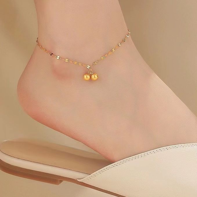 Women Luxury Minimalist Pearl Ankle Bracelet Nin Boutique