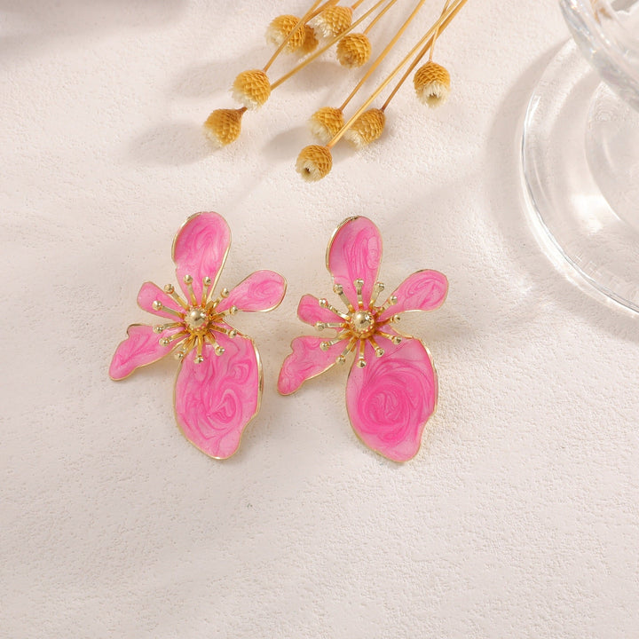 Women's earrings with elaborate floral pattern Nin Boutique