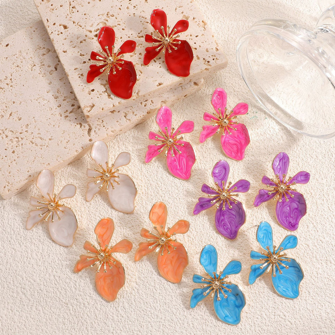 Ladies Earrings with intricate floral motif Nin Boutique