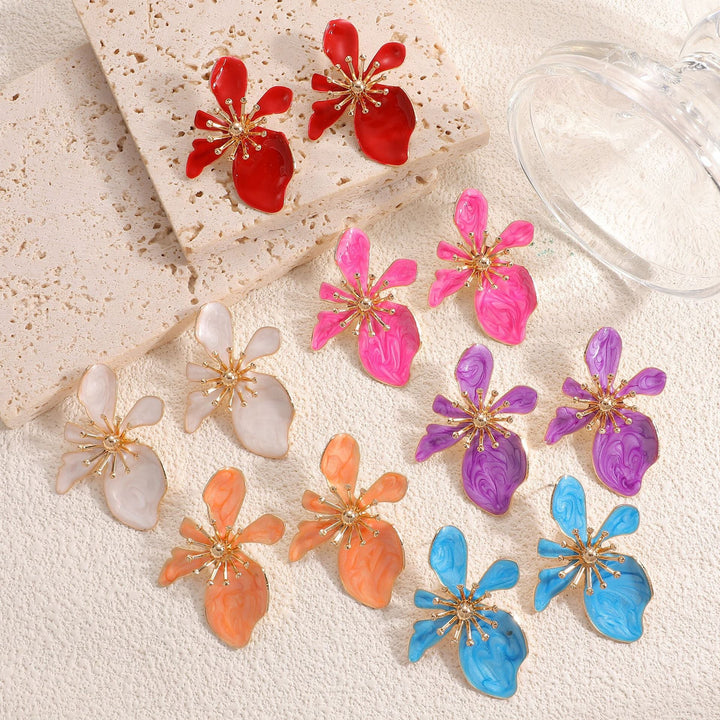 Ladies Earrings with intricate floral motif Nin Boutique