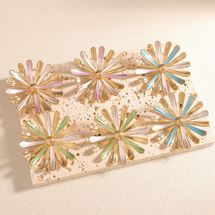 Women's earrings in floral sunflower design Nin Boutique