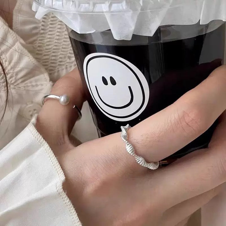 Women Open Ring with intricate DNA design Nin Boutique