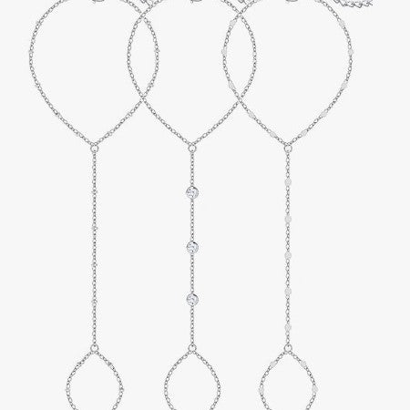 Women’s anklet with sparkling zirconia details and delicate design Nin Boutique