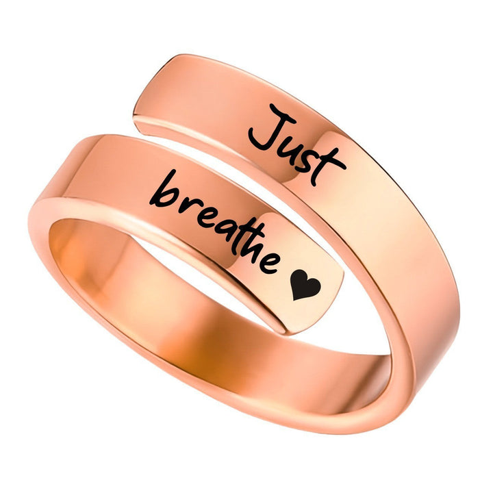 Women’s Motivational Ring with Inspiring Engravings Nin Boutique