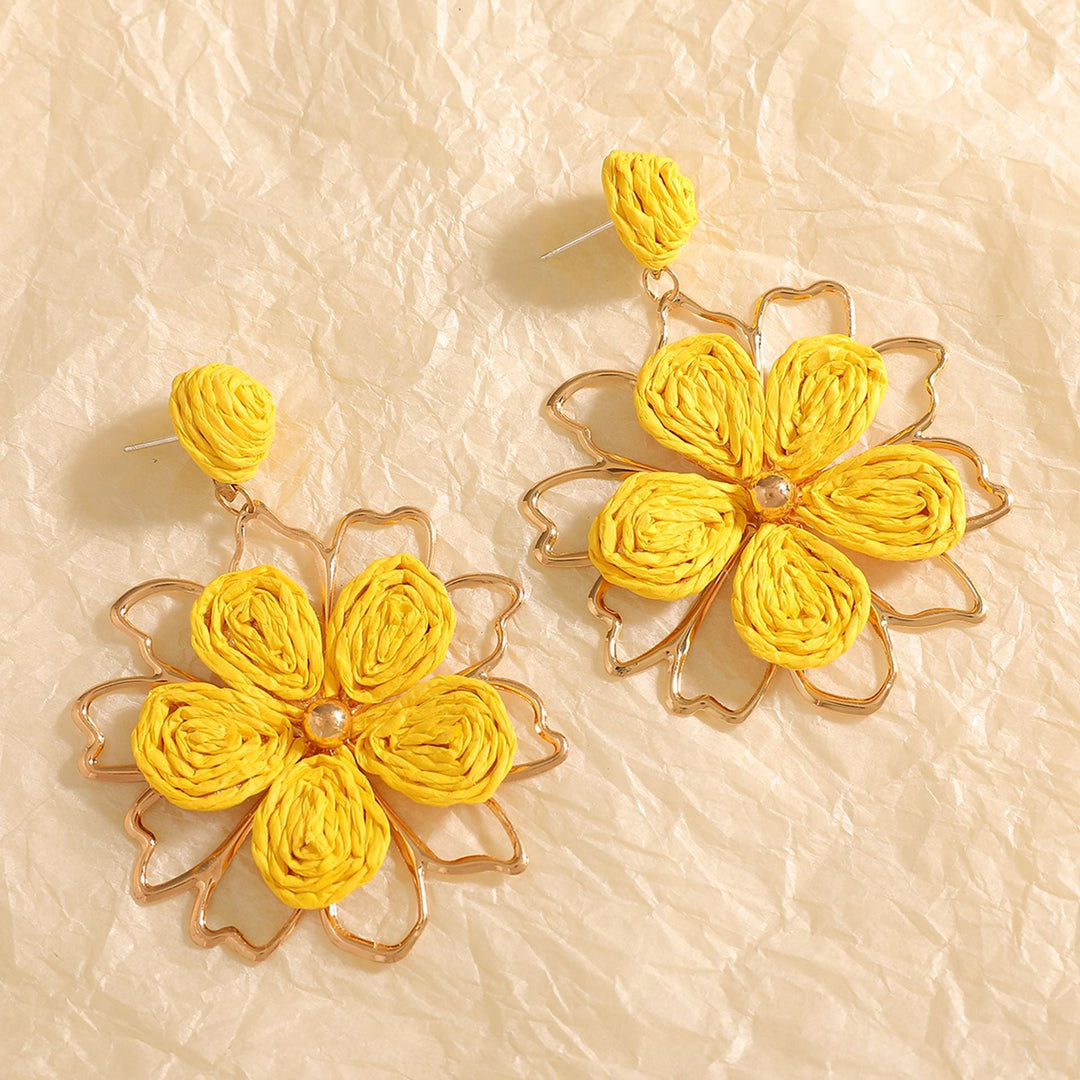Ladies Earrings with intricate floral motif Nin Boutique