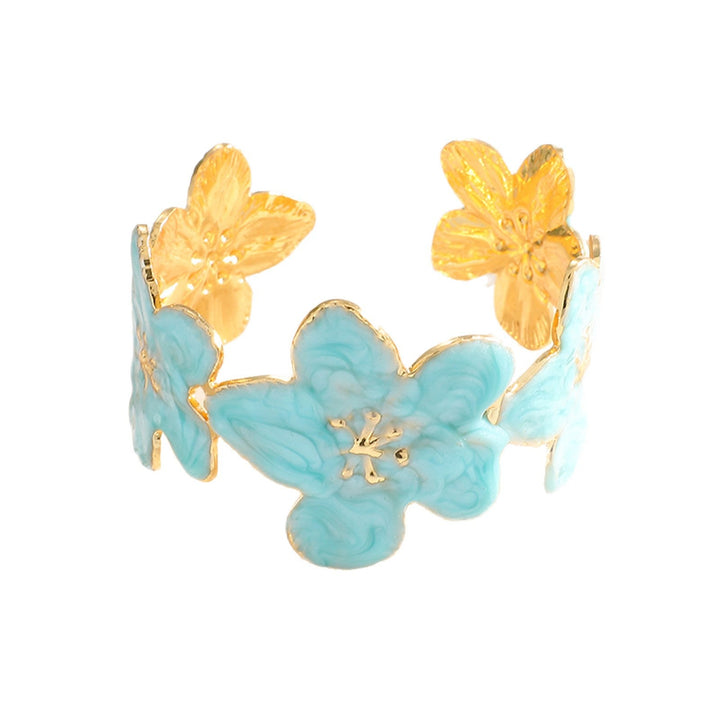 Women's cuff bracelet with floral designs Nin Boutique