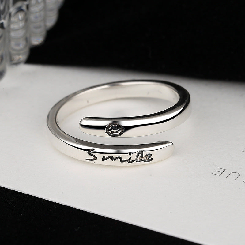 Women's Open Ring with Inspiring Inscription Nin Boutique