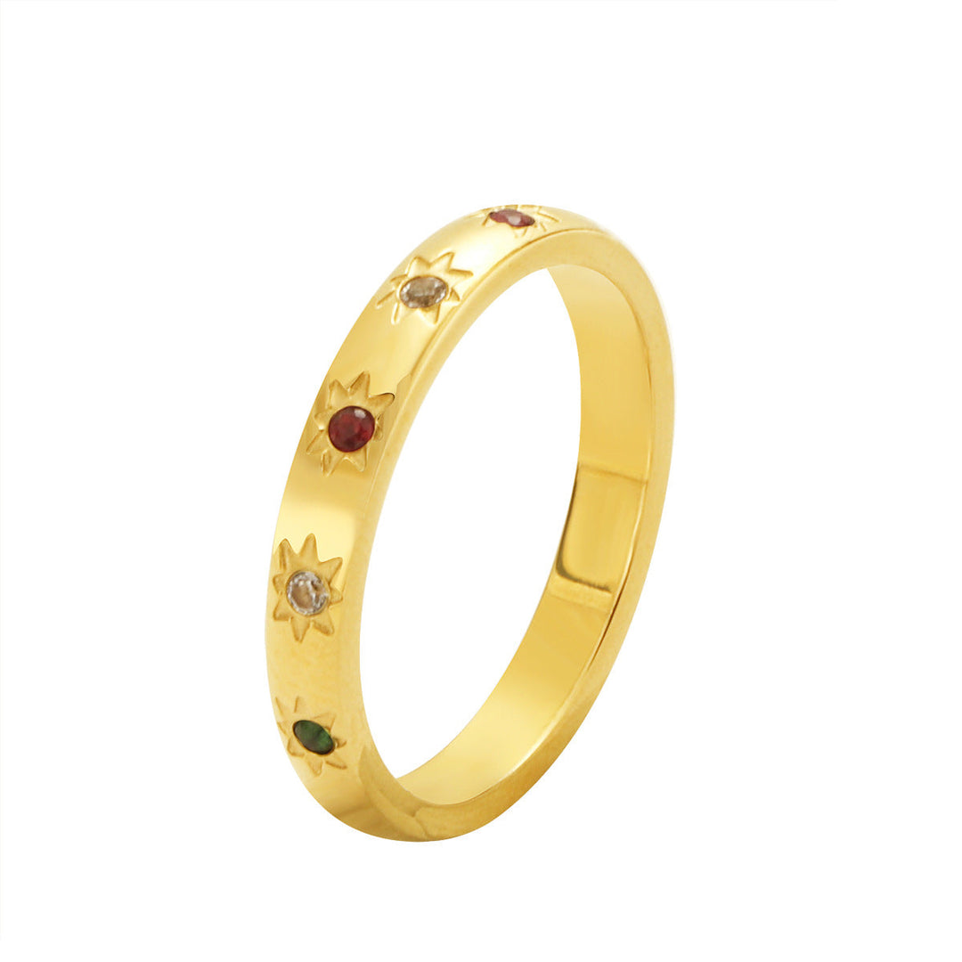 Women's trendy ring with sparkling stone details Nin Boutique