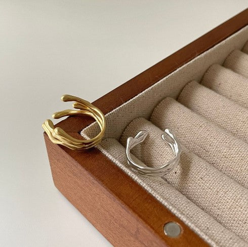 Women's Open Ring with Artistic Branch Design Nin Boutique