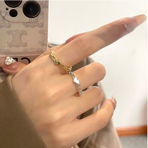 Women Open Ring in Modern Heart Design Nin Boutique