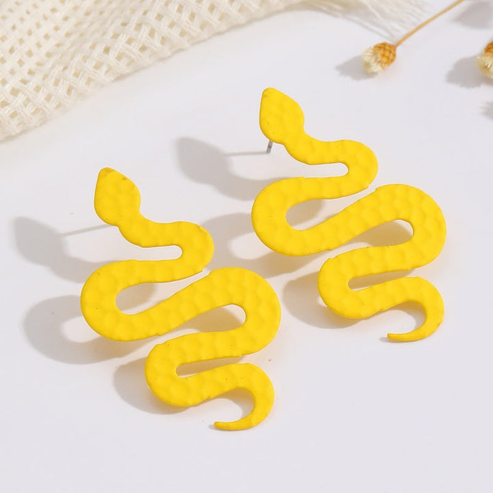 Ladies earrings in artistic snake design Nin Boutique
