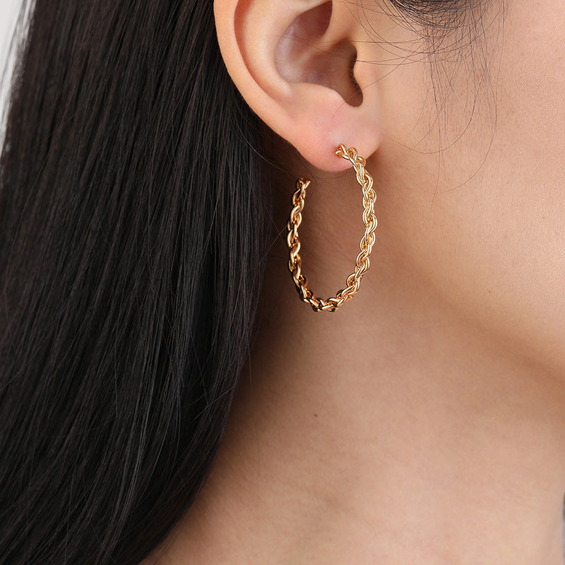 Women delicate and elegant hoops made from high-quality material Nin Boutique